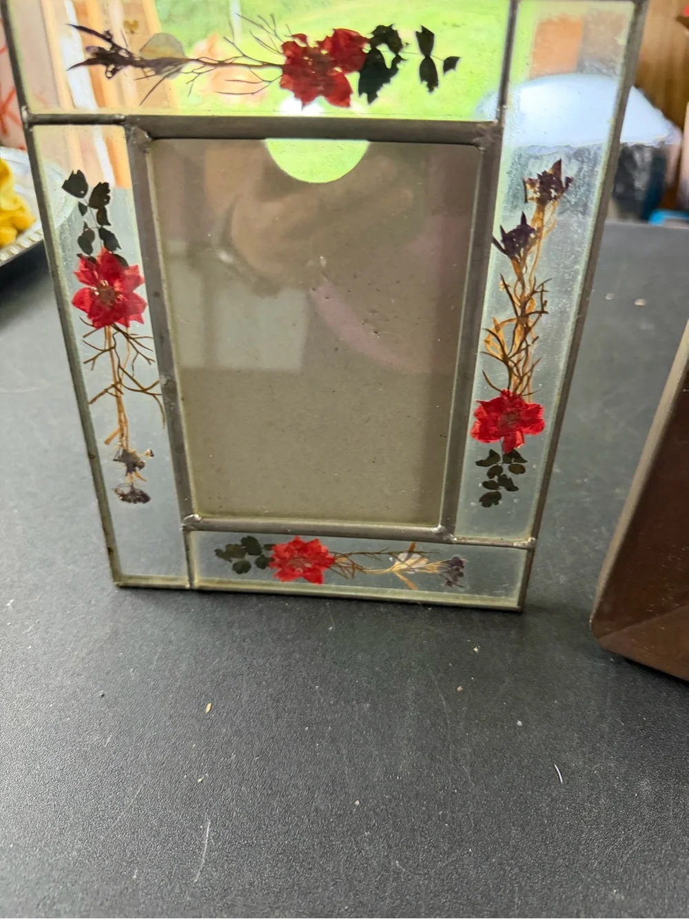 (Sale $5) copper color square and dried flower rectangular Frames